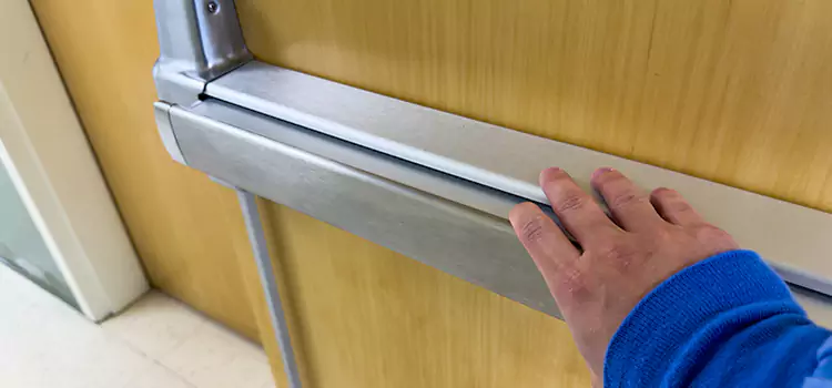 Installing a Push Bar on a Door Holt